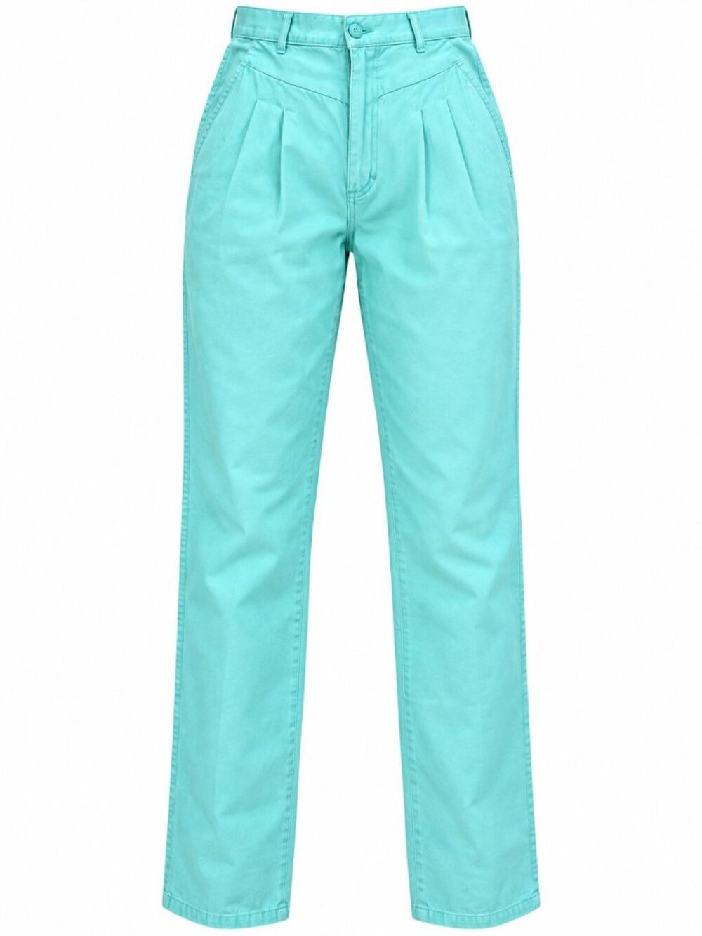 Vintage Rockies 27 5 Aqua High Rise Pleated Western Trousers Straight Leg Rodeo